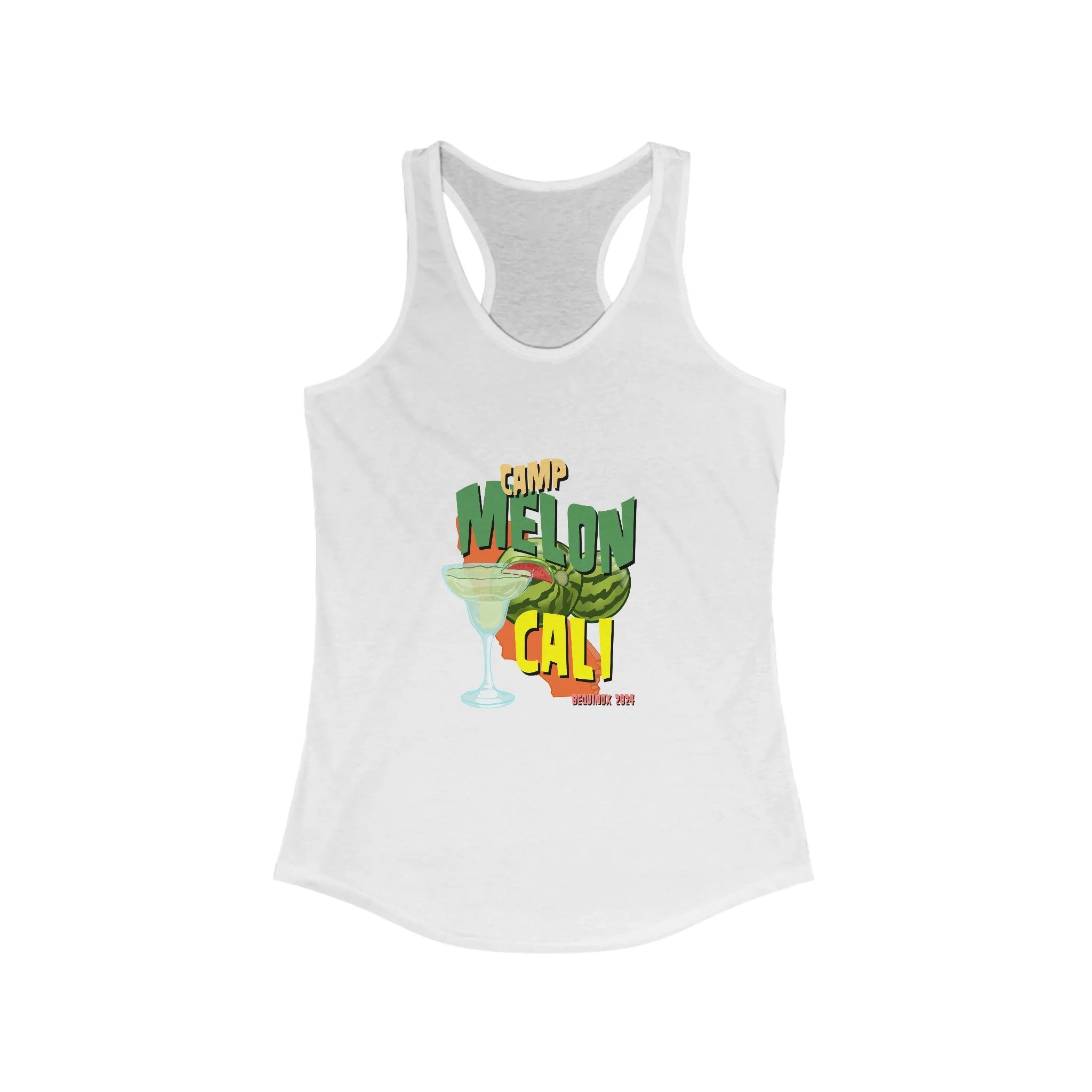 Camp Melon Cali Bequinox 2024Women's Ideal Racerback Tank