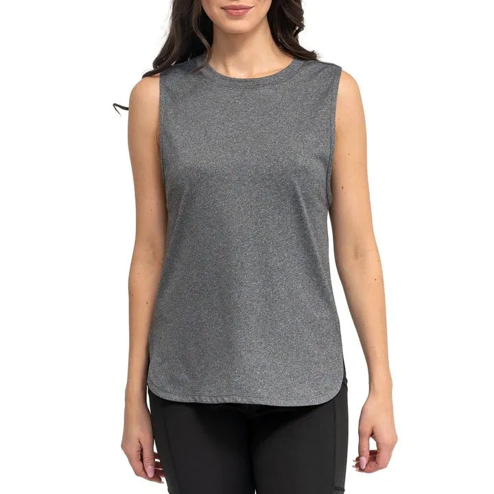 Fitkicks Live Well Tank in Grey